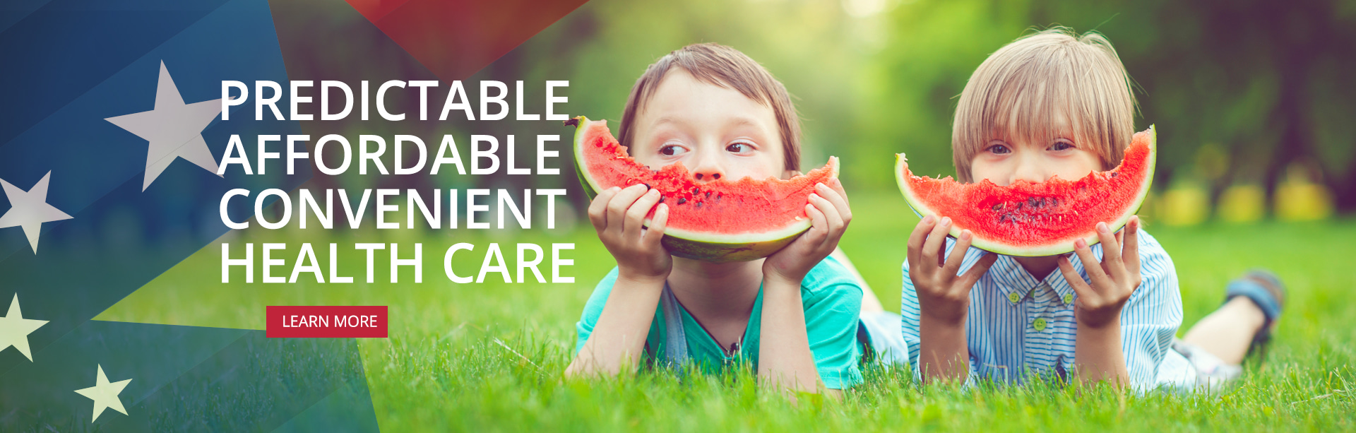 two children eating watermelon